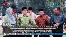 Akbar Tandjung Resmikan Pencanangan Pembangunan Kampus sekolah Tinggi Agama Islam di Barus, Tapanuli Tengah