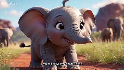 The Stubborn Baby Elephant Short Animated Toddlers Story @storytimeadventures-Mani