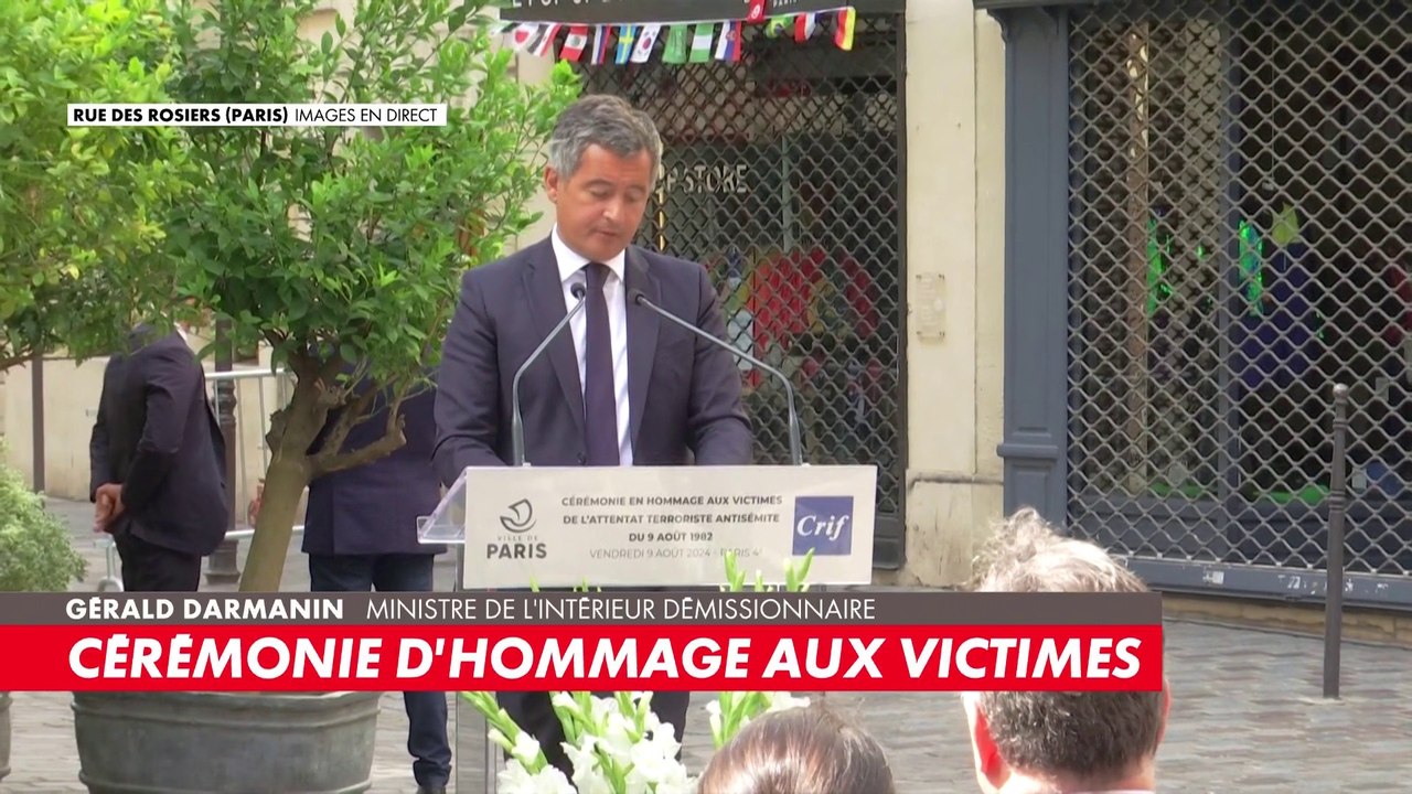 Gérald Darmanin : «La rue des Rosiers est un lieu symbolique pour tous»