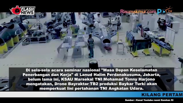 Drone Bayraktar TB2 Produksi Baykar Turki Bakal Perkuat Lini Pertahanan TNI AU