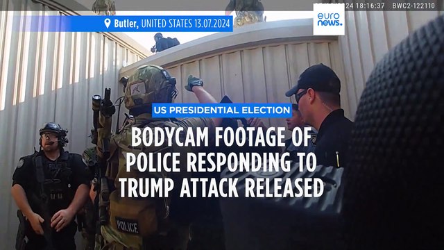 'Who's got eyes on him?': Dramatic bodycam footage shows officers responding to Trump gunman