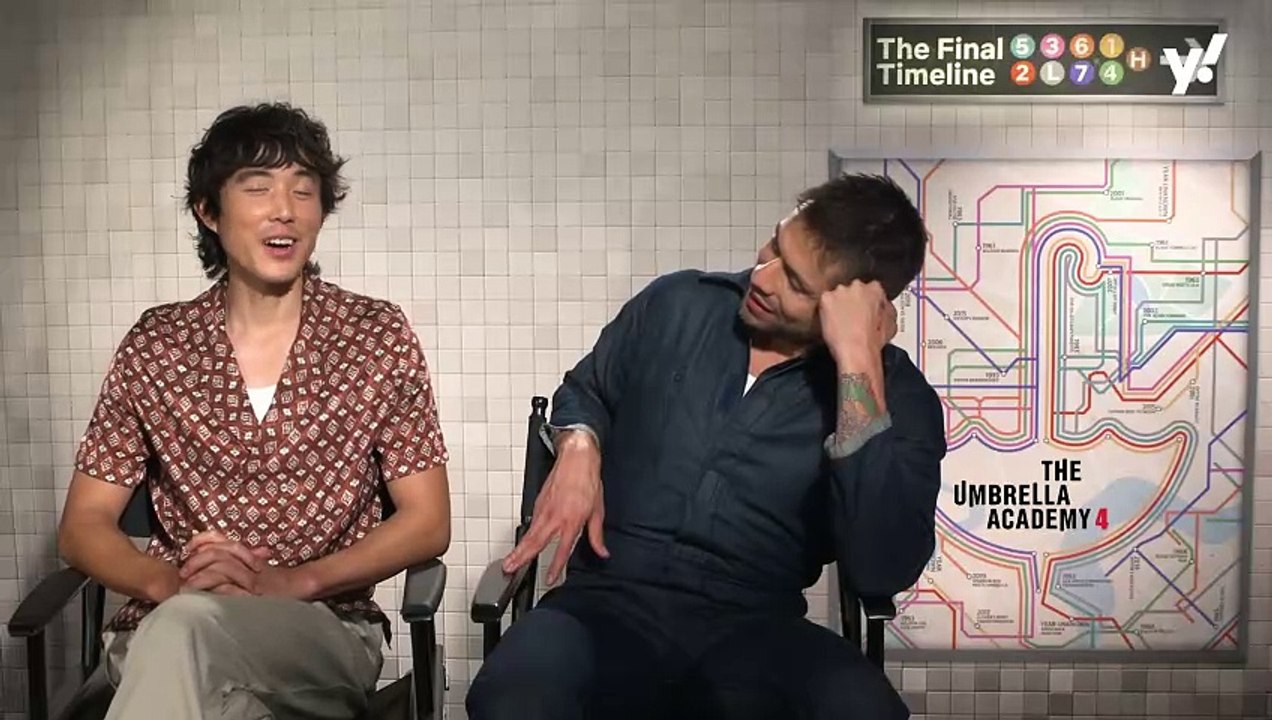 The Umbrella Academy's Justin H Min and David Castañeda discuss season 3's unexplained post-credit scene