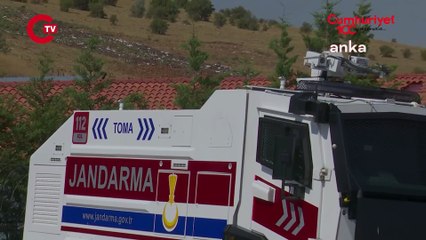 Altındağ'da köpeklerin cansız bedenlerinin bulunduğu alanda güvenlik önlemleri alındı