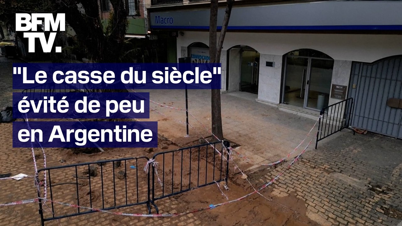 Le "casse du siècle" évité? Un tunnel de 220 mètres de long découvert près d'une banque en Argentine
