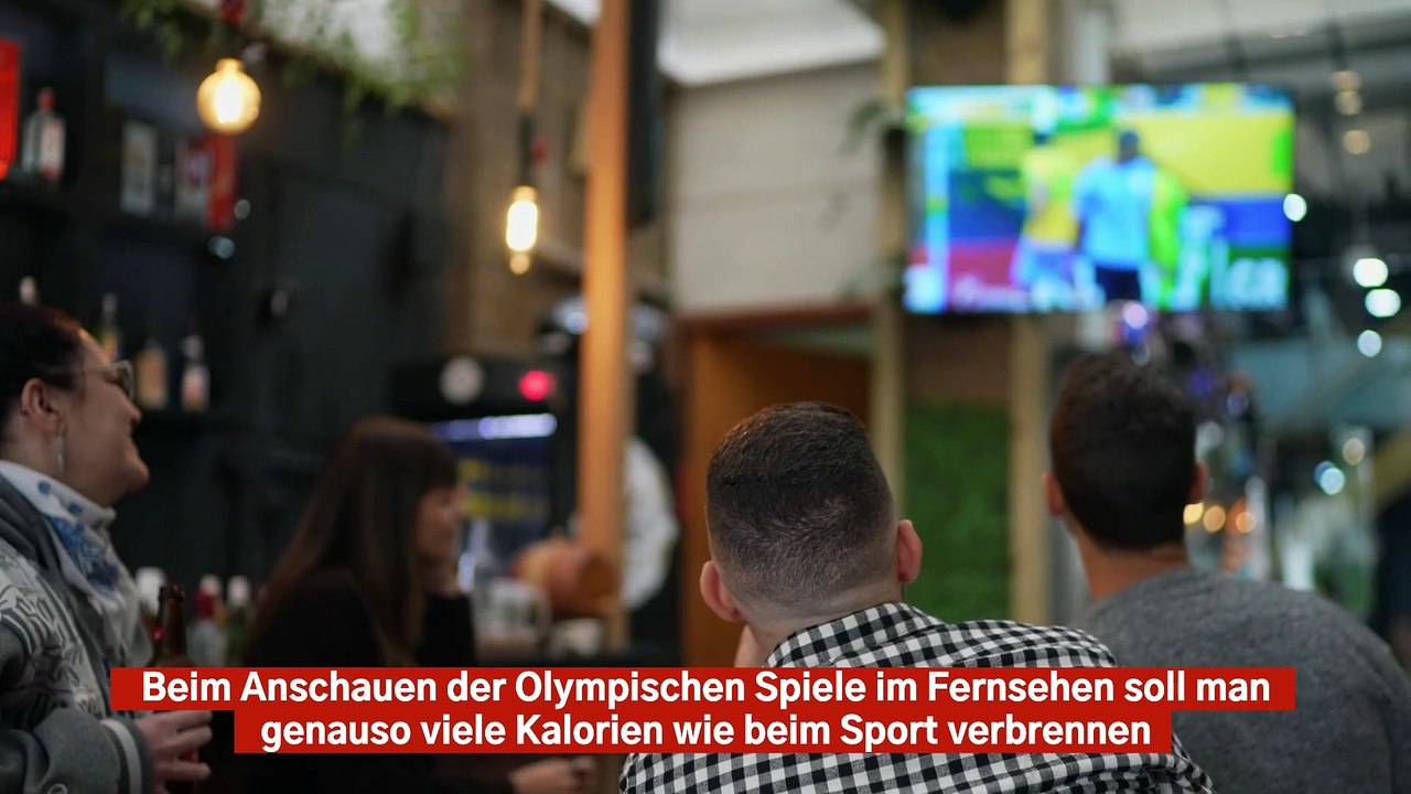 Anschauen der Olympischen Spiele vom Sofa aus verbrennt genauso viele Kalorien wie beim Sport
