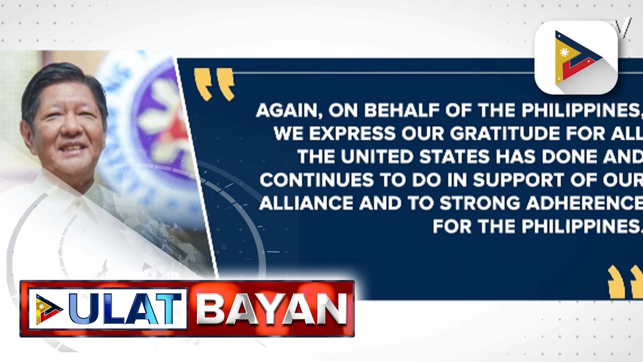 PBBM, nagpasalamat sa patuloy na pagsuporta ng U.S. sa Pilipinas