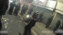 Officers attacked with fireworks during Liverpool riots in bodycam footage