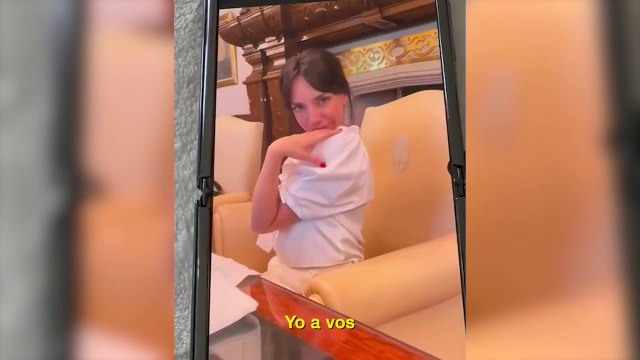 El video en el despacho presidencial de Alberto Fernández con Tamara Pettinato