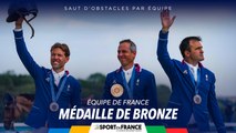 La Boite à Médailles avec l'équipe de France de saut d'obstacles par équipe