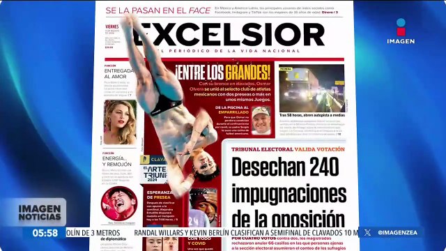 Primeras planas de los periódicos | 9 de agosto de 2024