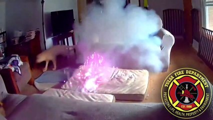 Perro incendia su casa al morder una batería de litio