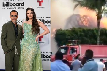 Incendio arrasa la lujosa propiedad de Marc Anthony en República Dominicana