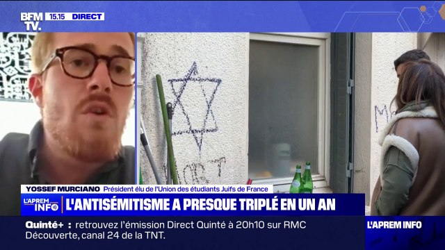 Hausse de l'antisémitisme: Il faut que la société reprenne ses esprits s'alarme Yossef Murciano, président élu de l'Union des étudiants juifs de France