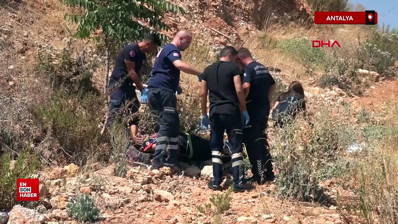Antalya'da tuvalet ihtiyacını gidermek isterken 30 metrelik uçuruma yuvarlandı