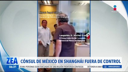 Cónsul de México en  Shanghái, fuera de control