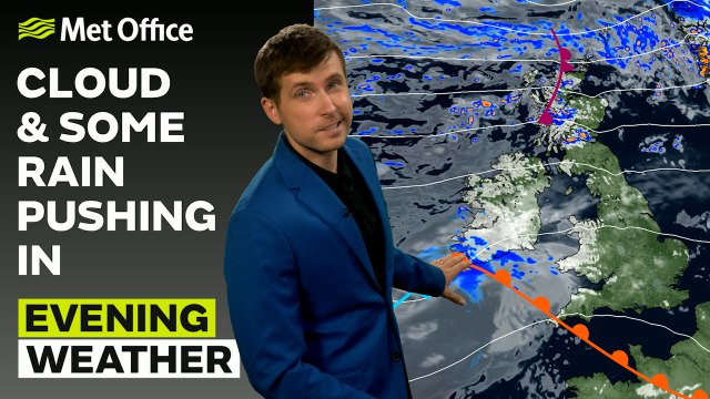 Met Office Evening Weather Forecast 09/08/24 - Clear spells in the east