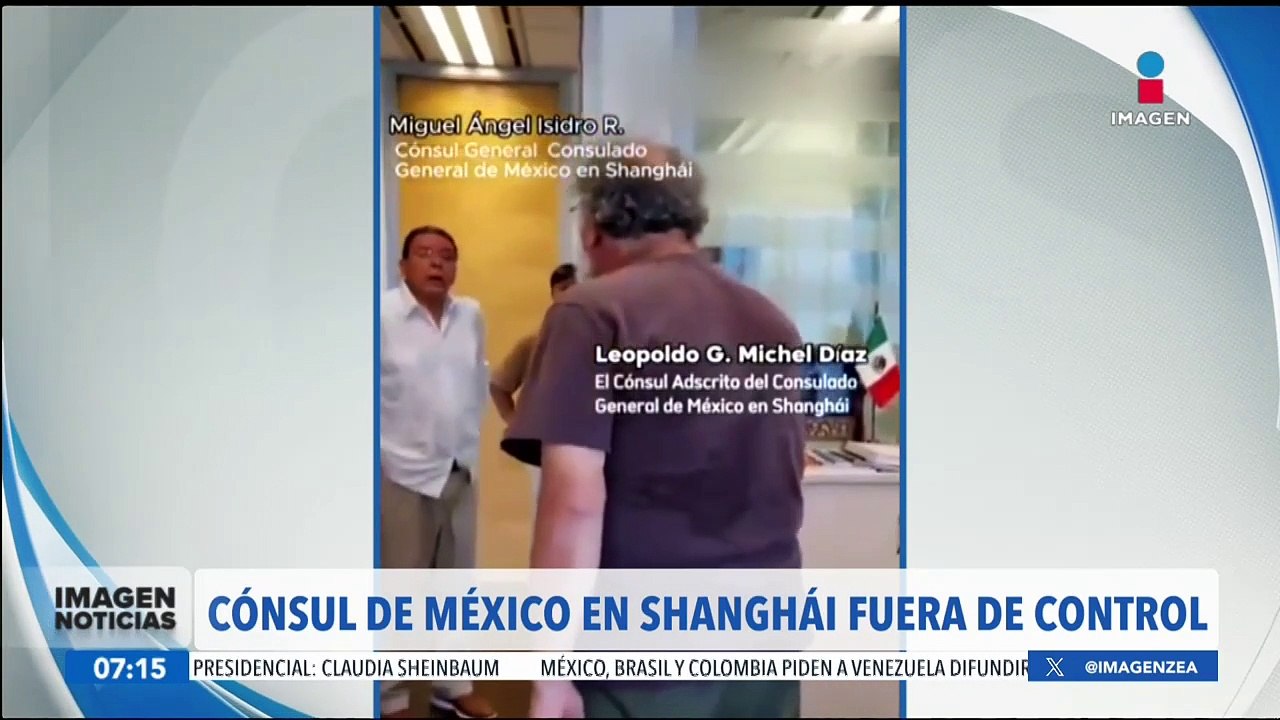 Cónsul de México en Shanghái, fuera de control