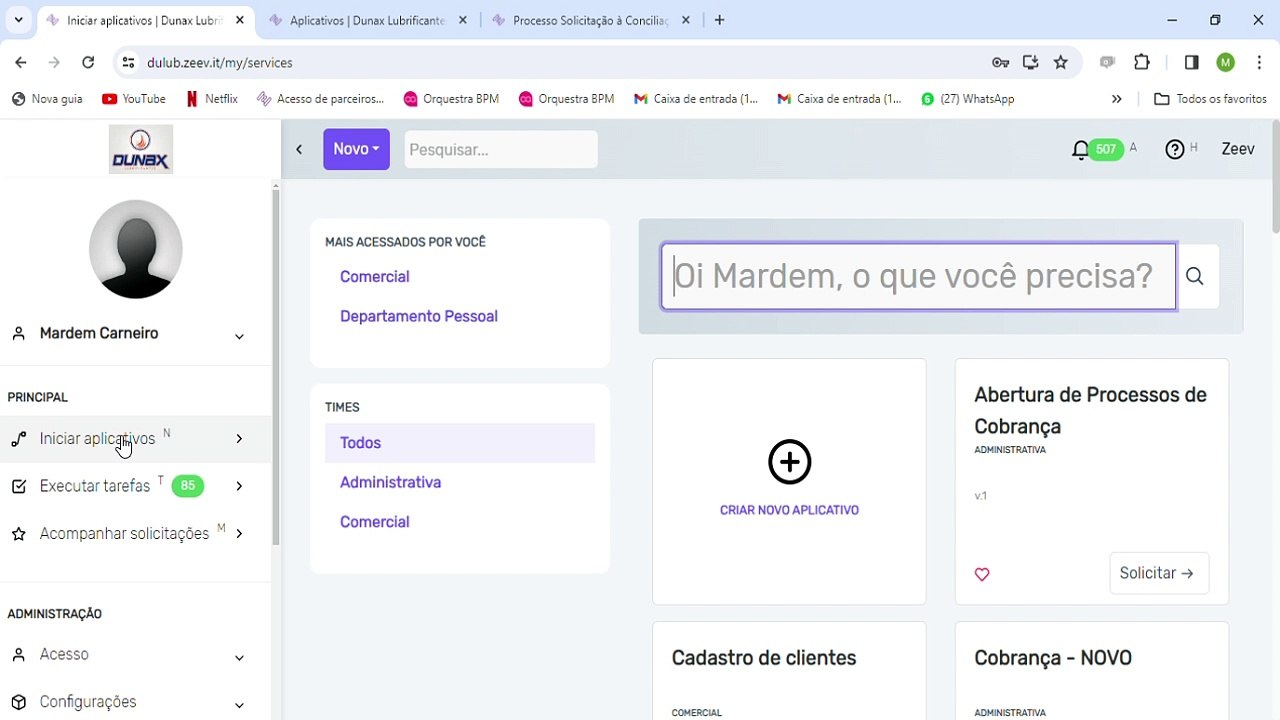 Solicitação de compra Vídeo 1