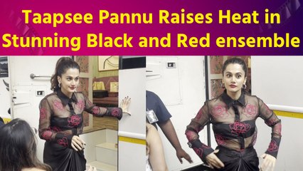 Phir Aayi Hasseen Dillruba: Taapsee Pannu looks Gorgeous in Red and Black