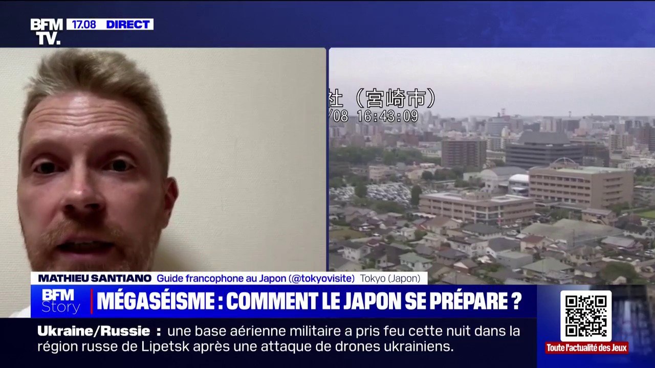 Risque de mégaséisme au Japon: "J'ai un petit peu cette appréhension par rapport à mes souvenirs de mars 2011", témoigne Mathieu Santiano, guide francophone au Japon
