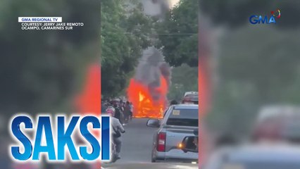 Pampasaherong bus, nagliyab sa daan | Saksi