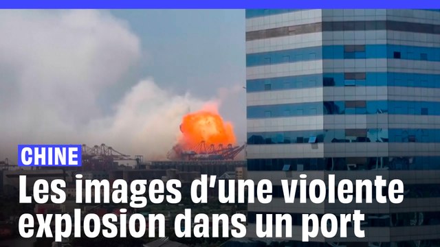 Chine : Les images de la puissante explosion qui a détruit une partie du pont d'un navire