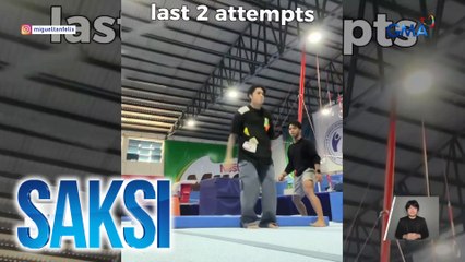 Miguel Tanfelix, pinag-aralan mag-back flip matapos ma-inspire kay two-time Olympic gold medalist Carlos Yulo | Saksi