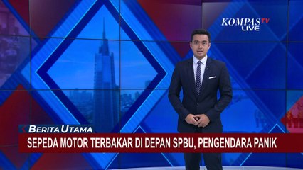 Momen Motor Sulit Dihidupkan Berujung Terbakar di SPBU Makassar, Picu Kepanikan Warga Sekitar