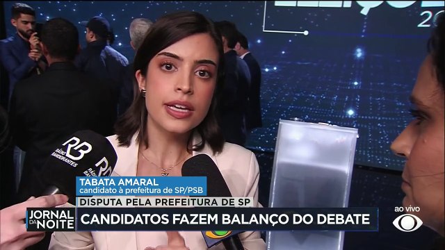 Nenhum deles têm coragem de perguntar para mim , diz Tabata Amaral após debate