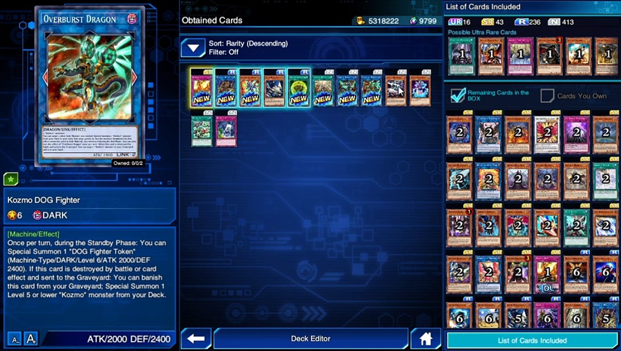 YuGiOh Duel Links - Selection Box Vol.7 Unbox! Forbidden Droplet New Ultra Rare card Obtained!!!