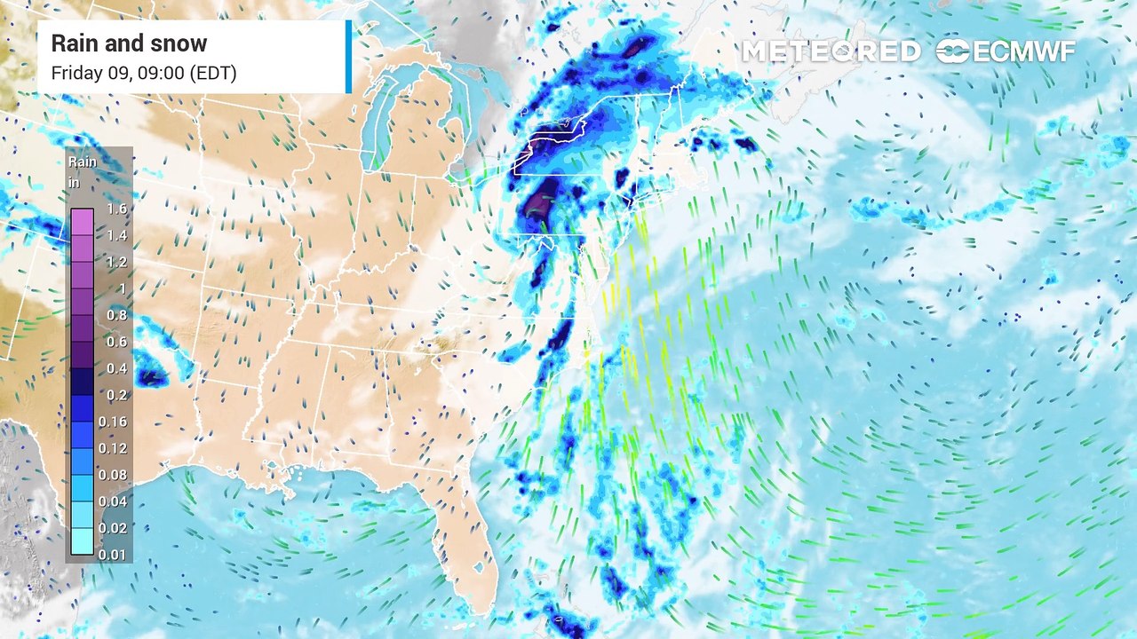 Debby Moves North, Front Moves East