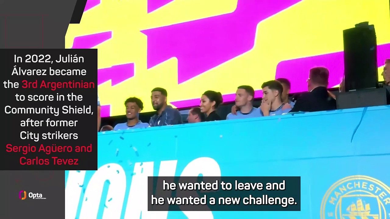 Guardiola hopes Alvarez finds what he's looking...