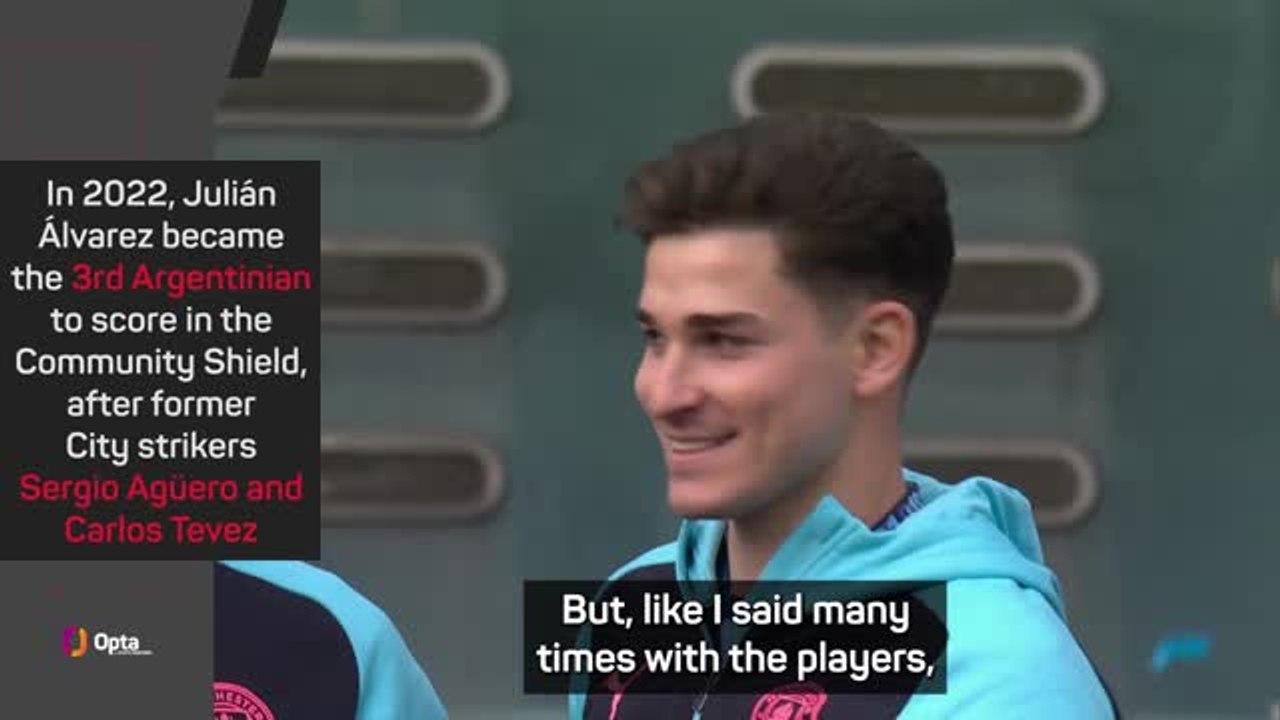 Guardiola hopes Alvarez finds what he's looking...