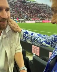 ¡Osmel Sousa comparte bonito momento con Messi!