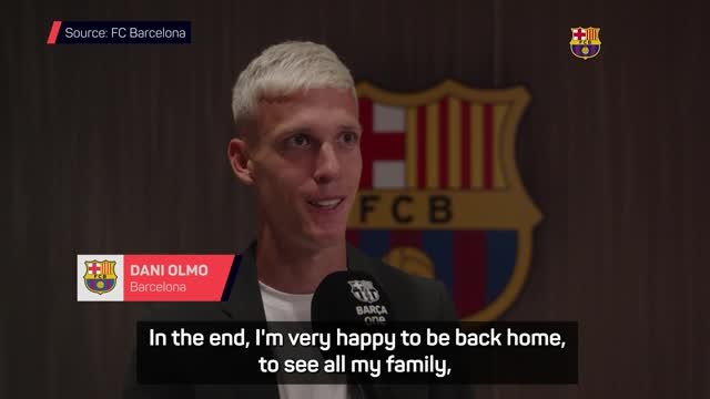 Returning to Barcelona 'a dream come true' - Olmo