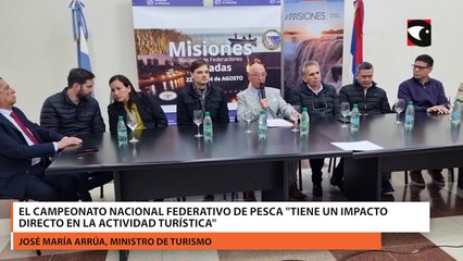 El Campeonato Nacional Federativo de Pesca "tiene un impacto directo en la actividad turística"