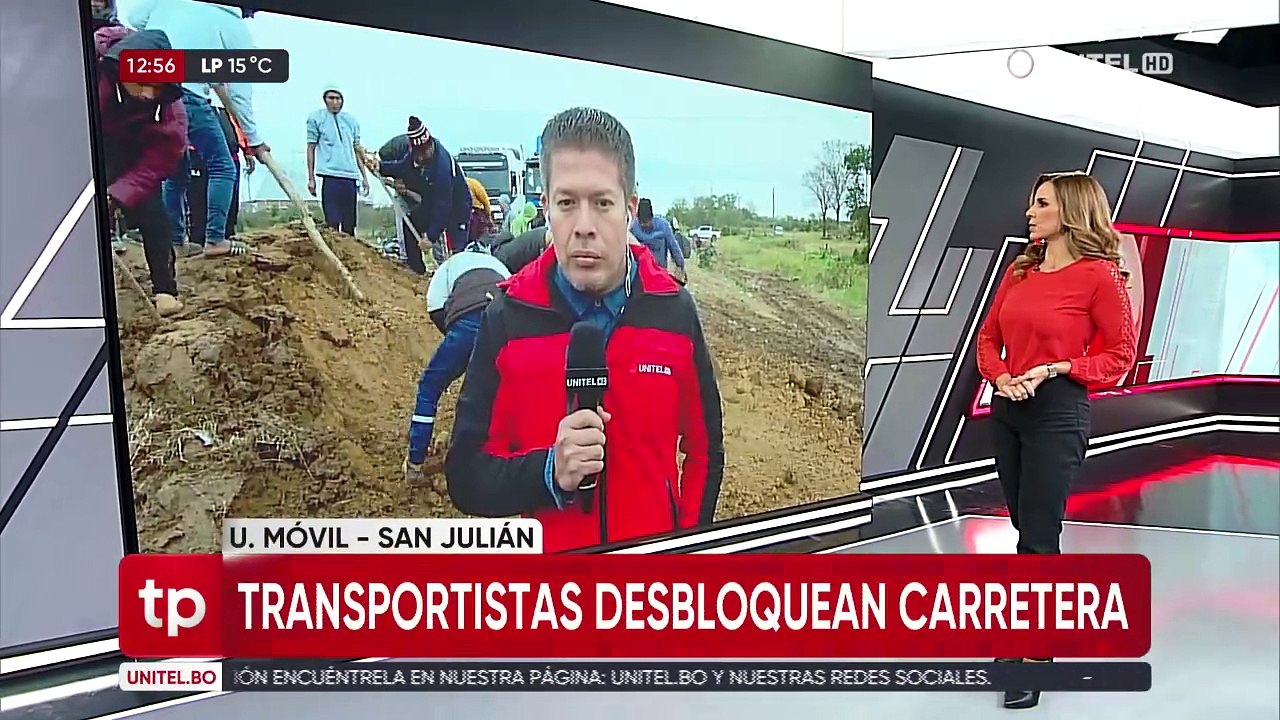 Transportistas intentan desbloquear San Julián tras 12 días de la protesta que impide el paso entre Santa Cruz y Beni
