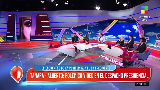 Tamara Pettinato-Alberto Fernández: polémico video en el despacho presidencial