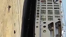 Watch how giant ships are lifted from the Nile for repair in the workshop_ شاهد كيفية رفع السفن العملاقة من النيل  للاصلاح بالورشة