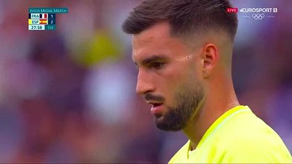 | GOAL: ALEX BAENA FREE KICK!!! KEEPER WAS STUCK!!!  France U23 1-3 Spain U23