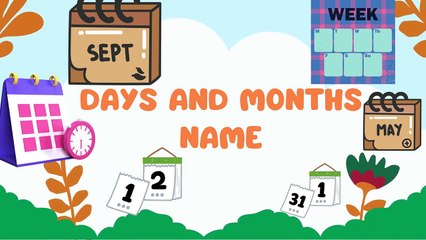 Months Of The Year, Days Of The Week + More Kids Learning Videos and Nursery_HD