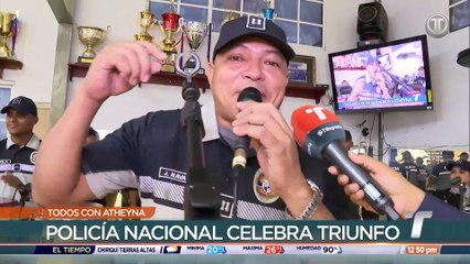 Compañeros de la Policía Nacional de Atheyna Bylon le envían mensaje de apoyo