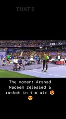 The Moment ARSHAD NADEEM released a Rocket in the Air