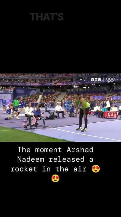 The Moment ARSHAD NADEEM released a Rocket in the Air