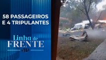 Avião que caiu em Vinhedo (SP) tinha 62 pessoas a bordo | LINHA DE FRENTE