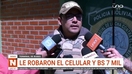 Delincuentes asaltaron a una mujer en la terminal de buses