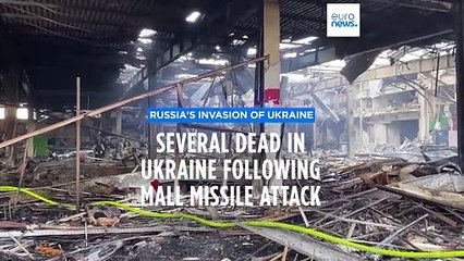 Russian missile hits shopping mall in eastern Ukraine, killing at least 11