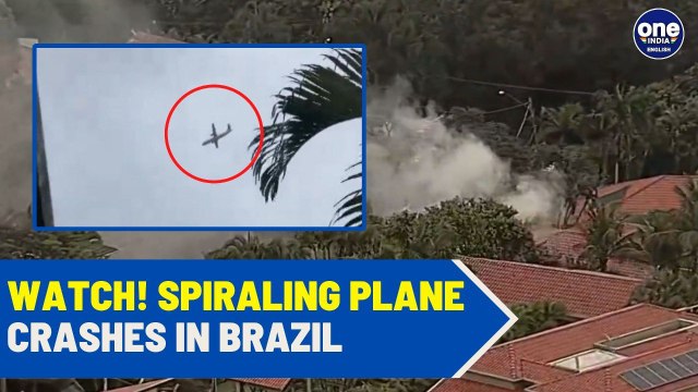 Brazil Plane Crash: Dozens Dead in São Paulo As Horrific Plane Rams into Homes| WATCH VIDEO