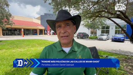 Joe Martinez anuncia más policías en las calles si es elegido sheriff de Miami-Dade