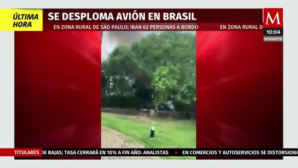 Se desploma avión con 62 pasajeros en São Paulo, Brasil